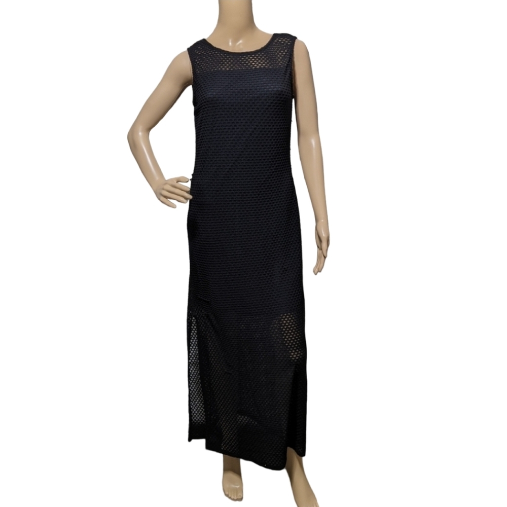 Mesh Half Lined Maxi Dress